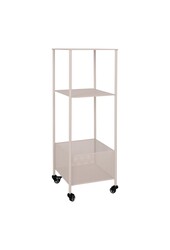 Torres Metalen Kar - Staal, Grijs, 3 planken, 35x35x100 cm