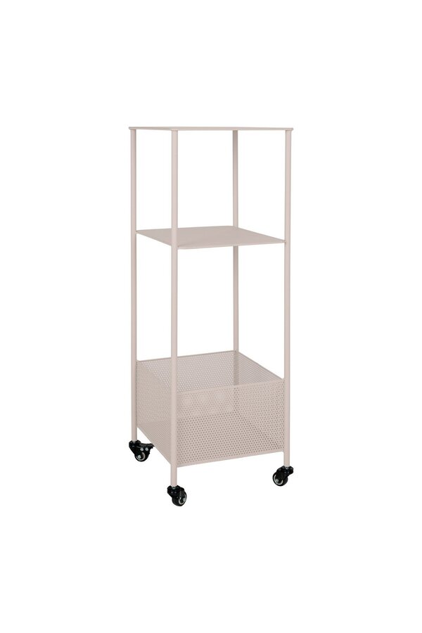 Torres Metalen Kar - Staal, Grijs, 3 planken, 35x35x100 cm