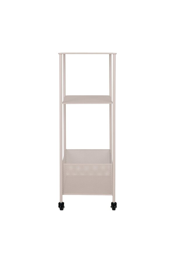 Torres Metalen Kar - Staal, Grijs, 3 planken, 35x35x100 cm