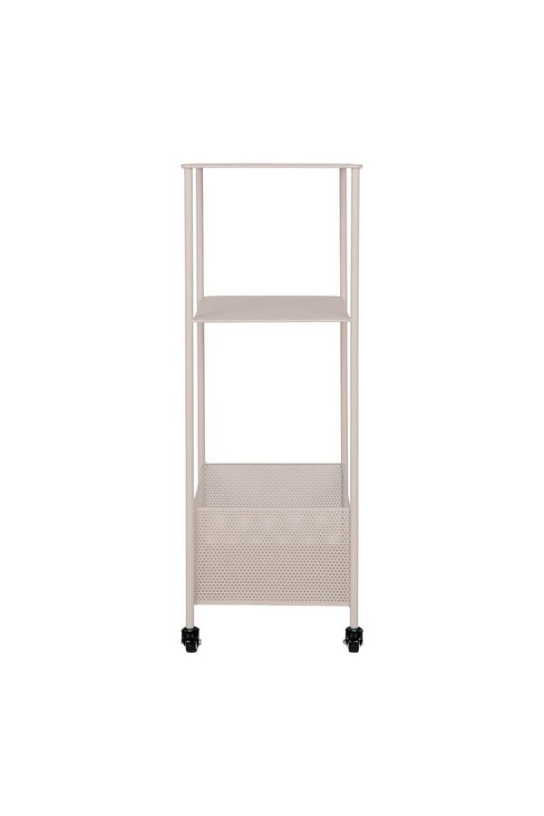 Torres Metallwagen – Stahl, grau, 3 Regalböden, 35 x 35 x 100 cm