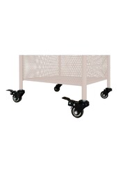 Torres Metalen Kar - Staal, Grijs, 3 planken, 35x35x100 cm