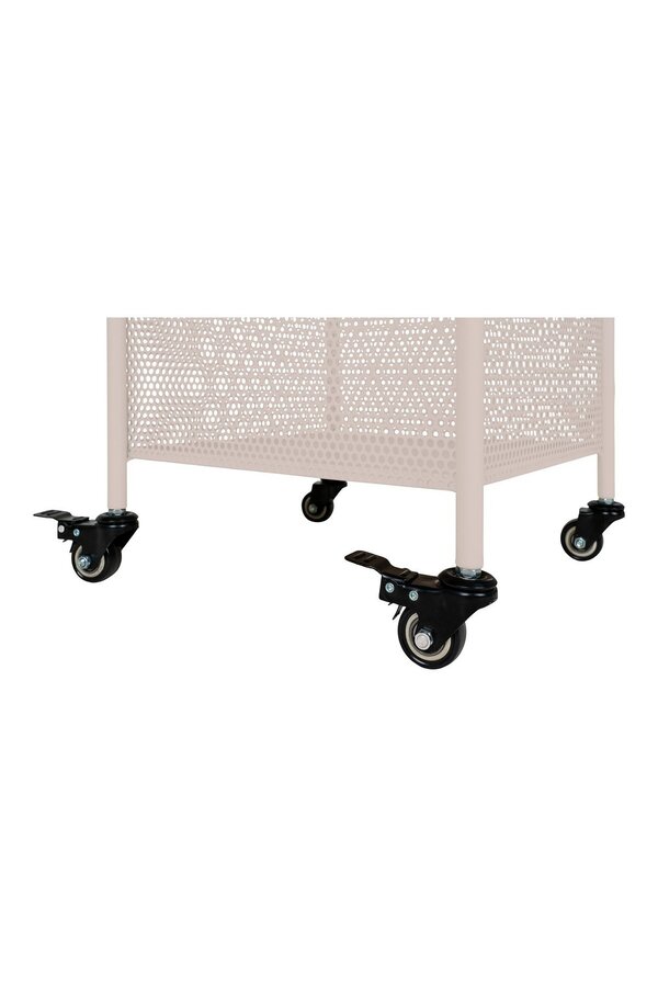 Torres Metalen Kar - Staal, Grijs, 3 planken, 35x35x100 cm