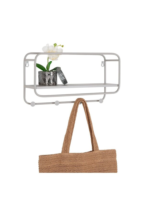 Feira Hoedenplank - Cool Grey, Staal, 45x15x25 cm