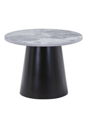 Brito salontafel - Grijs/zwart, melamine/staal/mdf, 60x60x45 cm