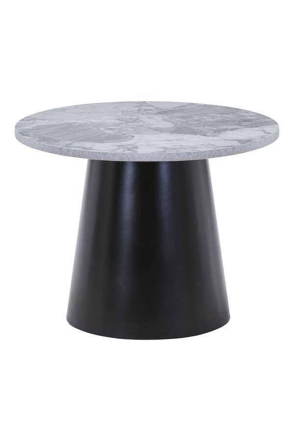 Brito salontafel - Grijs/zwart, melamine/staal/mdf, 60x60x45 cm
