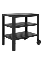 Taormina Teewagen – Teewagen, Aluminium/nicht Holz, schwarz, 3 Regalböden