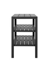 Taormina Teewagen – Teewagen, Aluminium/nicht Holz, schwarz, 3 Regalböden