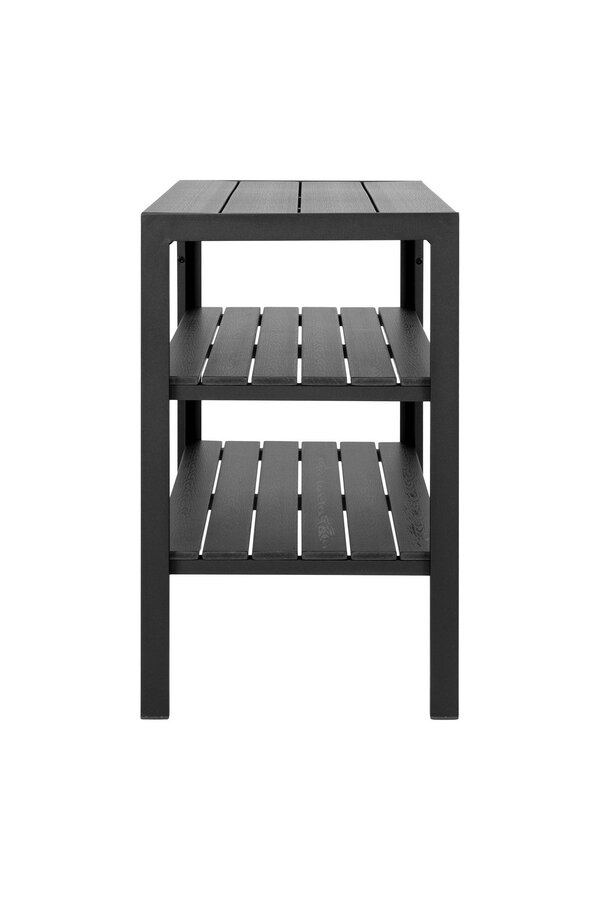 Taormina Teewagen – Teewagen, Aluminium/nicht Holz, schwarz, 3 Regalböden