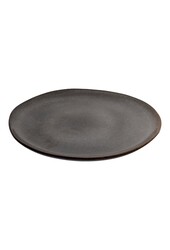 Selma Dinner Plate - Dinerbord, keramiek, grijs/bruin, ø27cm, set van 4