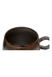 Selma Mug - Tasse, Keramik, grau/braun, ø10x7,5 cm, 4er-Set
