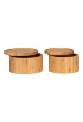 Chefalu Opbergdoos - Opbergdoos, bamboe, naturel, set van 2