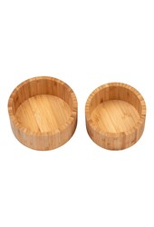 Chefalu Opbergdoos - Opbergdoos, bamboe, naturel, set van 2