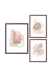 Aspen-Rahmenset – Rahmenset, dunkelbraun, 3er-Set