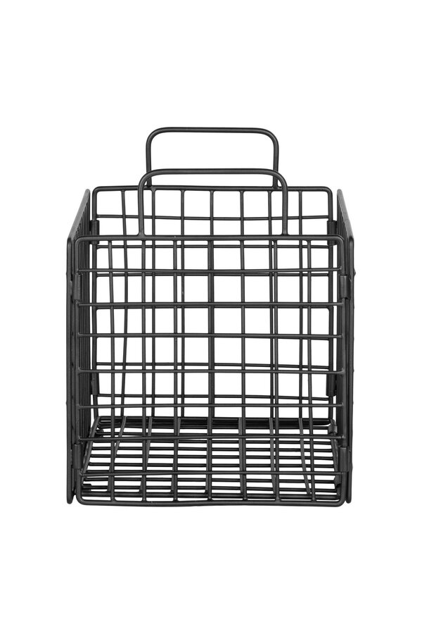 Mora Drahtkorb – Drahtkorb, Eisen, schwarz, 25 x 20 x 25 cm