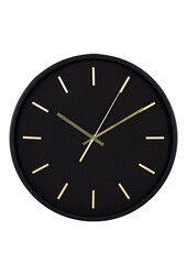 Kensington Wanduhr – Wanduhr, schwarz, geräuschloses Uhrwerk, rund, ø35 cm