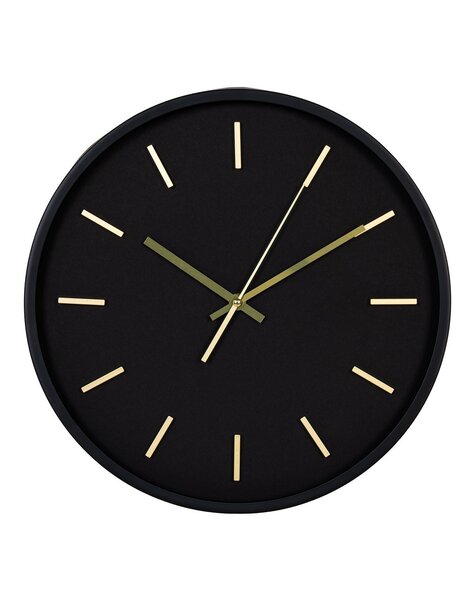 Kensington Wanduhr – Wanduhr, schwarz, geräuschloses Uhrwerk, rund, ø35 cm