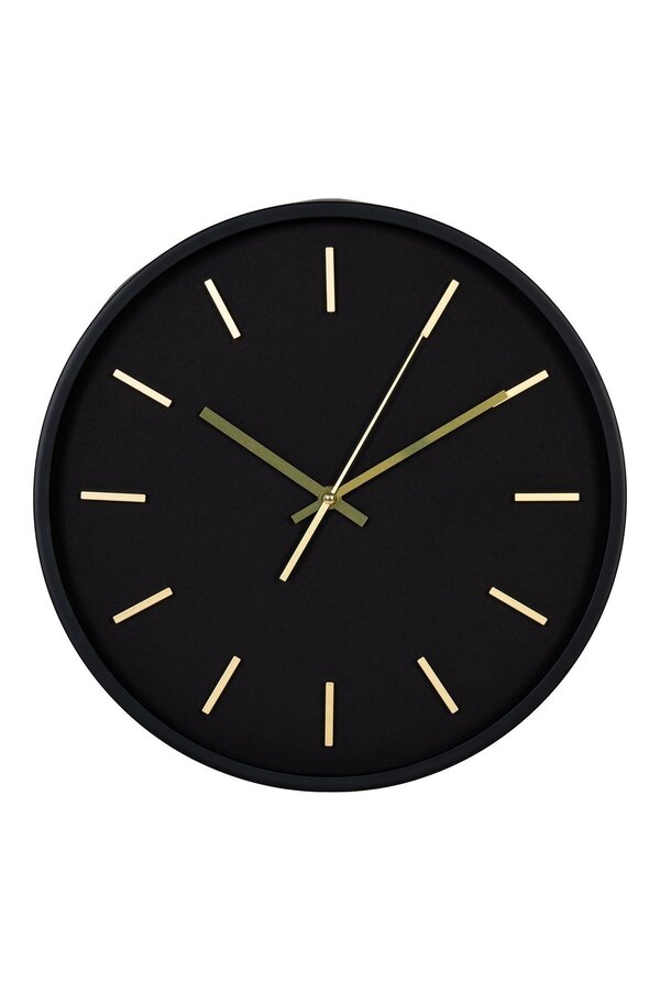 Kensington Wanduhr – Wanduhr, schwarz, geräuschloses Uhrwerk, rund, ø35 cm