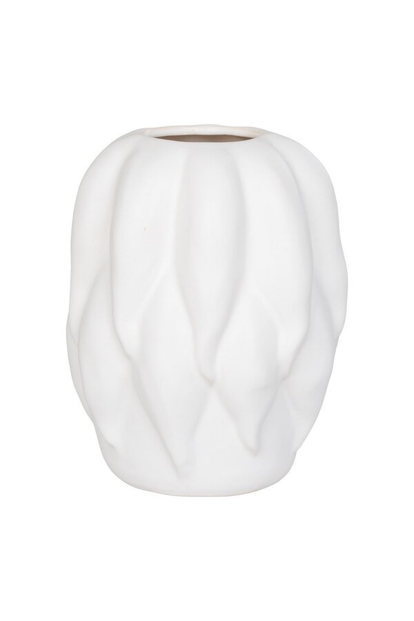 Vase – Vase, Keramik, beige, 19,5 x 19,5 x 26 cm
