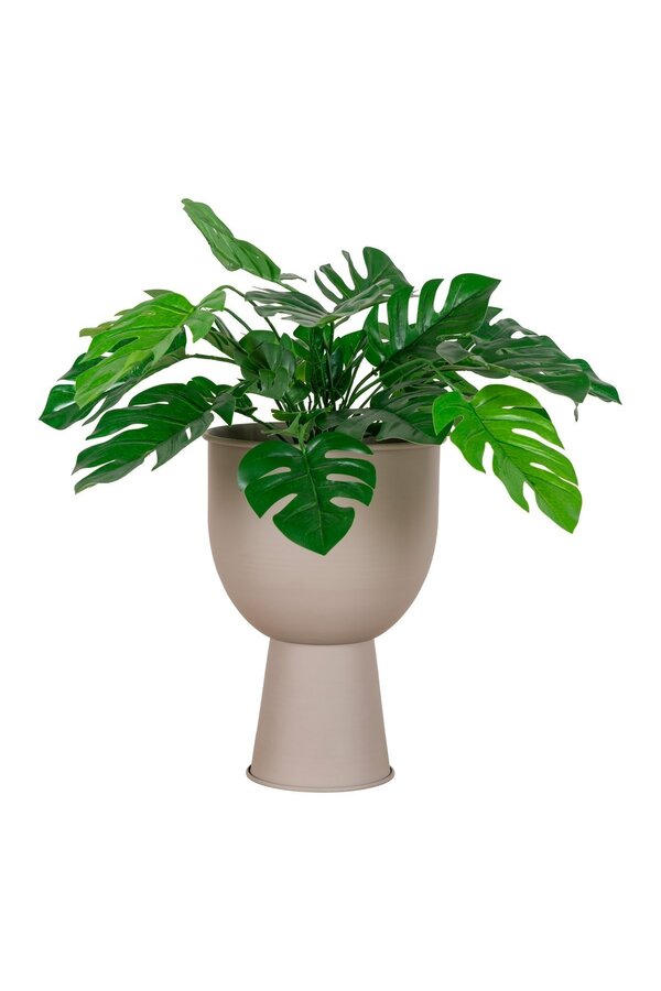 Amalfi Blumentopf – Sand, Stahl, Ø 19 x 27 cm