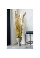 Amalfi Blumentopf – Sand, Stahl, Ø 19 x 27 cm