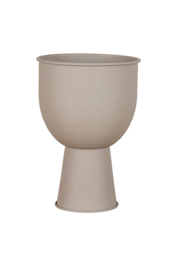 Amalfi Blumentopf – Sand, Stahl, Ø 19 x 27 cm
