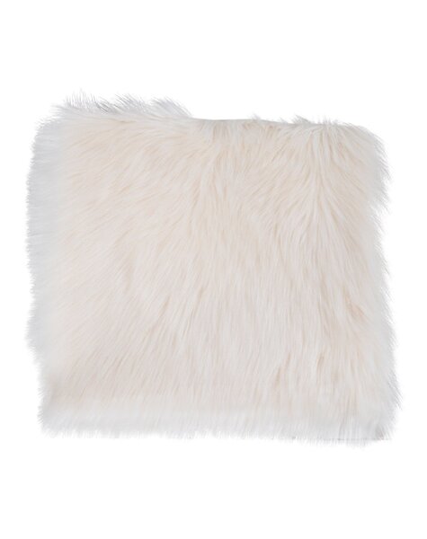 Sitzfläche aus Kunstleder – Elfenbein, Polyester, 40 x 40 x 6,5 cm