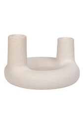 Kerzenhalter – Keramik, Beige – Ø 13 x 8,5 cm