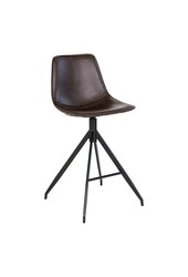 Monaco Counter Chair – Braun, PU/Stahl, 51 x 44 x 96 cm – 2er-Set