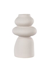 Vase – Beige, Steingut, Ø 14,5 x 26,5 cm