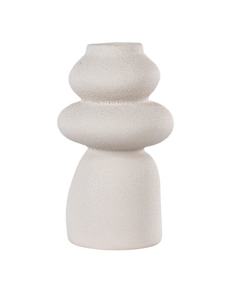 Vase – Beige, Steingut, Ø 14,5 x 26,5 cm