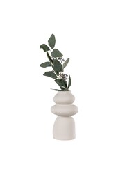 Vase – Beige, Steingut, Ø 14,5 x 26,5 cm