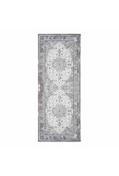 Havana Läufer – Chenille-Polyester, Schwarz/Weiß – 80 x 200 cm