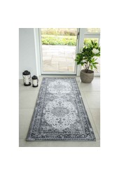 Havana Läufer – Chenille-Polyester, Schwarz/Weiß – 80 x 200 cm