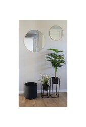 Marla Blumentöpfe – Schwarz, Stahl – 2er-Set