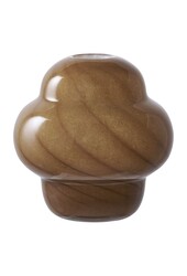 Vase – Braun, Glas, Ø 16,5 x 17 cm