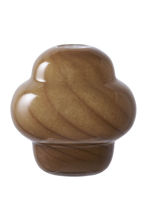 Vase – Braun, Glas, Ø 16,5 x 17 cm