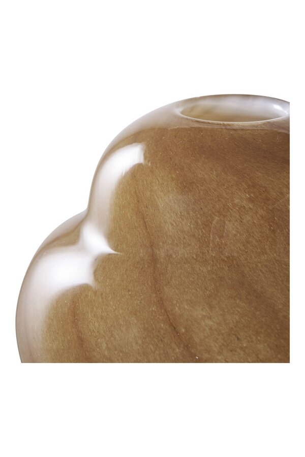 Vase – Braun, Glas, Ø 16,5 x 17 cm