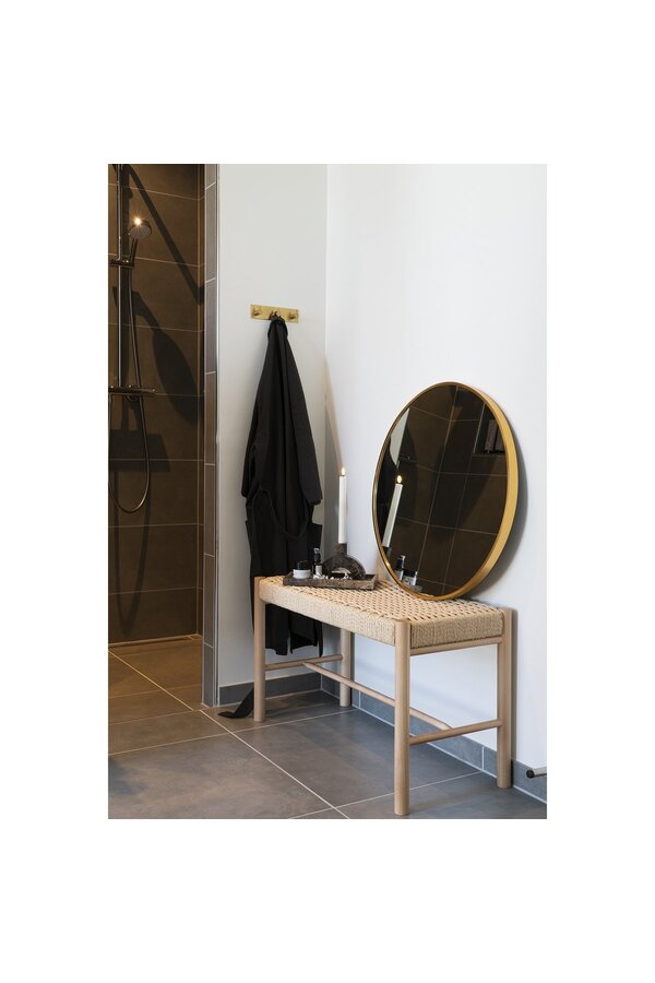 Madrid Spiegel – Aluminium, Glas, Messing – Ø 60 cm