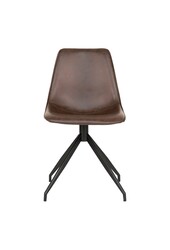 Monaco Esszimmerstuhl – Dunkelbraun, PU/Stahl, 56 x 48 x 86 cm – 2er-Set