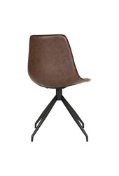 Monaco Esszimmerstuhl – Dunkelbraun, PU/Stahl, 56 x 48 x 86 cm – 2er-Set