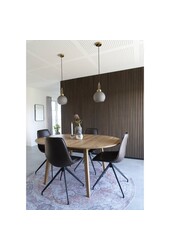 Monaco Esszimmerstuhl – Dunkelbraun, PU/Stahl, 56 x 48 x 86 cm – 2er-Set