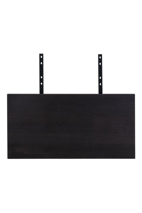 Verlängerungsplatten für Tisch Toulon/Montpellier/Bordeaux – Schwarz, Eiche/Stahl, 95 x 50 x 4 cm – 2er-Set