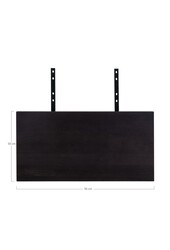 Verlängerungsplatten für Tisch Toulon/Montpellier/Bordeaux – Schwarz, Eiche/Stahl, 95 x 50 x 4 cm – 2er-Set