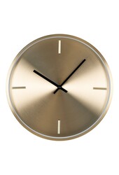 Istanbul Wanduhr – Wanduhr, Aluminium, Gold, geräuschloses Uhrwerk, rund, ø30