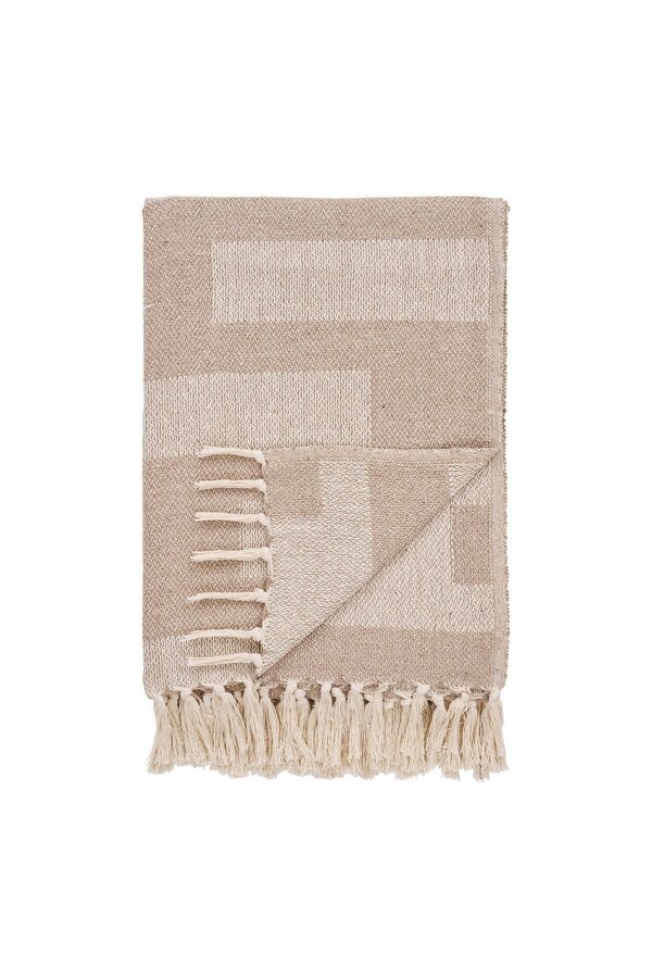 Adana Plaid – Taupe/Beige, Baumwollpolyester, 130 x 180 cm