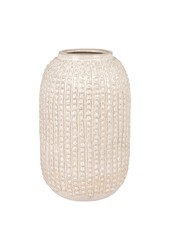 Vase – Beige, Steingut, Ø 16 x 25,5 cm