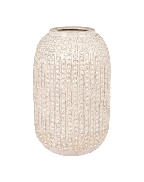Vase – Beige, Steingut, Ø 16 x 25,5 cm