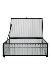 Santorini Box – Transparent, Glas/Metall, 20 x 13 x 7 cm