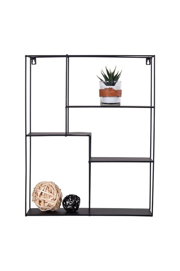 Mons Plank – Schwarz, Stahl, 40,5 x 10,5 x 50 cm