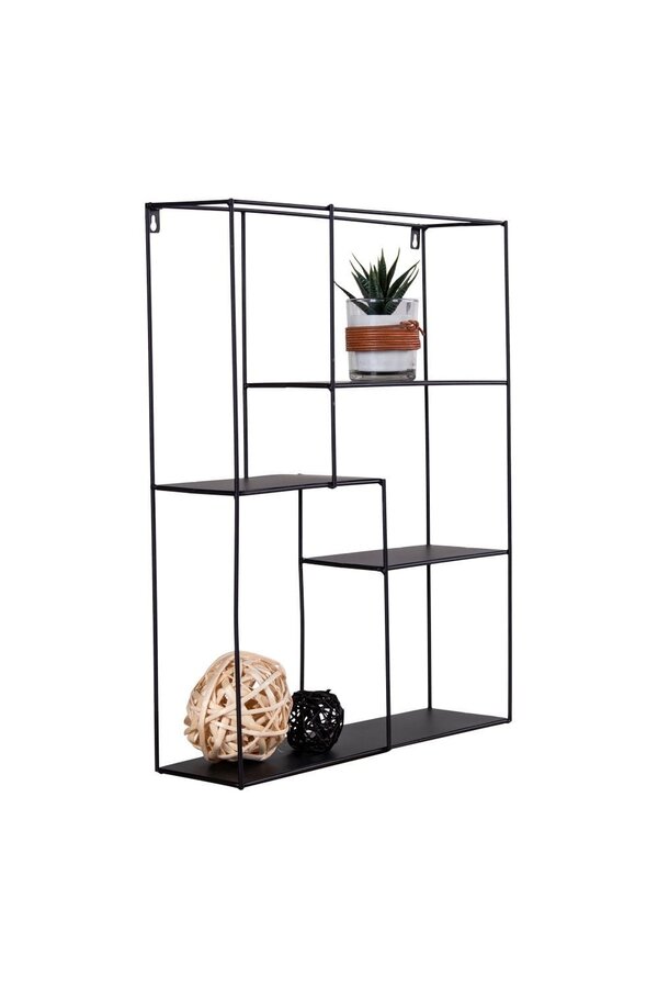 Mons Plank – Schwarz, Stahl, 40,5 x 10,5 x 50 cm